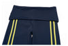 SPARK Women's Contrast Color Foldable Waist Capris Pants For Women ZC3588