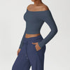 SPARK Yoga Long Sleeve Off-shoulder Top YG2525