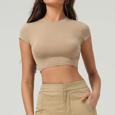 SPARK Tight-Fitting Yoga T-shirt Casual Top YG2517