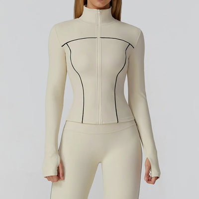 SPARK Contrast Color Slim Yoga Jacket ZC2036