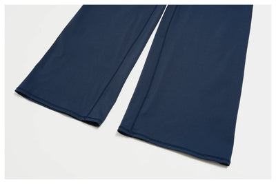 SPARK Women's Contrast Color High Waist Wide Leg Pant ZC9639