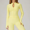SPARK Stand Collar Zipper Yoga Jacket For Women ZC4513