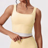 SPARK Contrast Color Yoga Pleated Bra Sports Vest CY5483