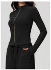 SPARK Women's Brushed Zip-Up Yoga Jacket | Stand Collar Workout & Running Jacket ZC9626-1