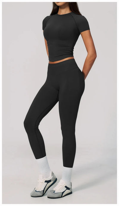 SPARK Seamless Short Sleeve Yoga Athletic Top ZC4535