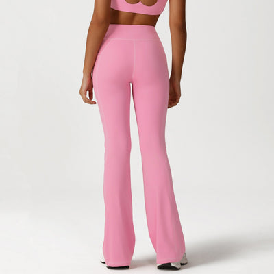SPARK Cross High Waist Yoga Flared Pants YG2526