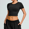 SPARK Yoga Short Sleeve Crop Tee YJ0202