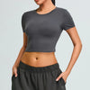 SPARK Yoga Short Sleeve Crop Tee YJ0202