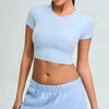 SPARK Yoga Short Sleeve Crop Tee YJ0202