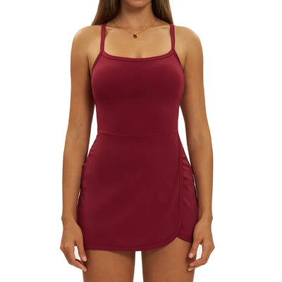 SPARK Sports Jumpsuit Yoga Tennis Skirt For Women ZC9307