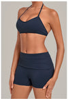 SPARK Women's Halter Neck Sports Bra with Built-In Pads TF8402