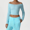 SPARK Yoga Long Sleeve Off-shoulder Top YG2525