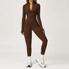 SPARK Plush Warm Stand Collar Zipper Long-sleeved Jumpsuit ZC5050