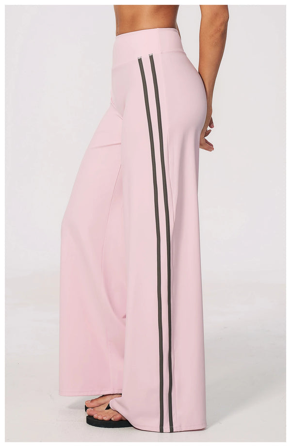 SPARK Women's Contrast Color Wide Leg Yoga Pants ZC3588