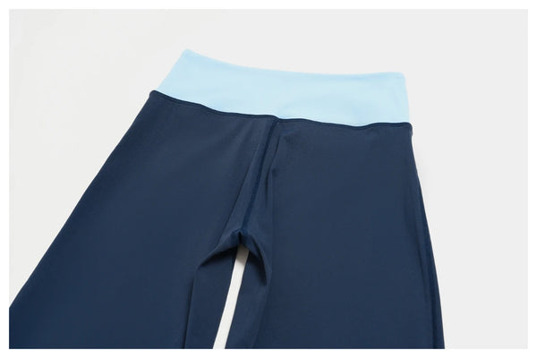 SPARK Women's Contrast Color High Waist Wide Leg Pant ZC9639