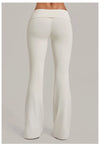 SPARK Women’s Fold-Over Waist Butt-Lifting Yoga Flare Pants TF2257