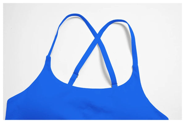 SPARK Seamless Cross Back Adjustable Sports Yoga Bra ZC7790