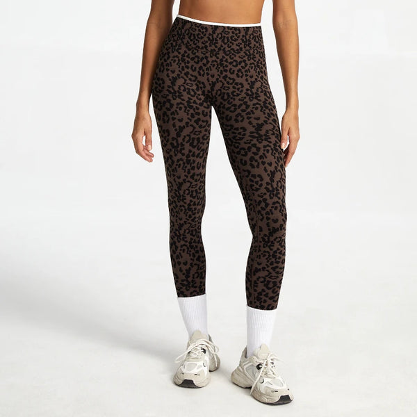 SPARK Seamless Leopard-print Yoga Fitness Leggings RXW3006-2