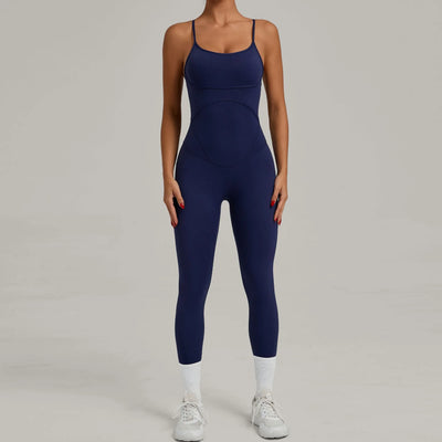 SPARK Cross Adjustable Shoulder Straps Fitness Jumpsuit QS0012