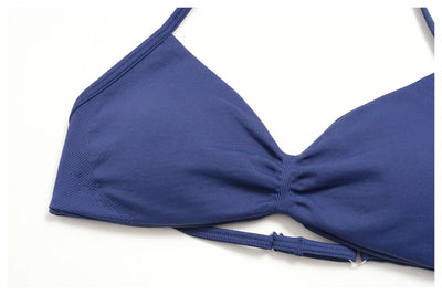 SPARK Women's Seamless Halter Push-up Yoga Sports Bra ZC4535