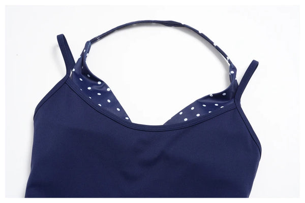 SPARK New Color-blocked Polka Dot Yoga Tank Top ZC4549
