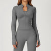 SPARK Stand Collar Zipper Yoga Jacket For Women ZC4513