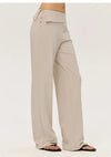 SPARK Women's Irregular Button Waist Wide Leg Pants DS126128