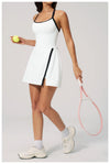 SPARK Naked-Feel Fitness Tennis Dress with Built-in Shorts ZC2134