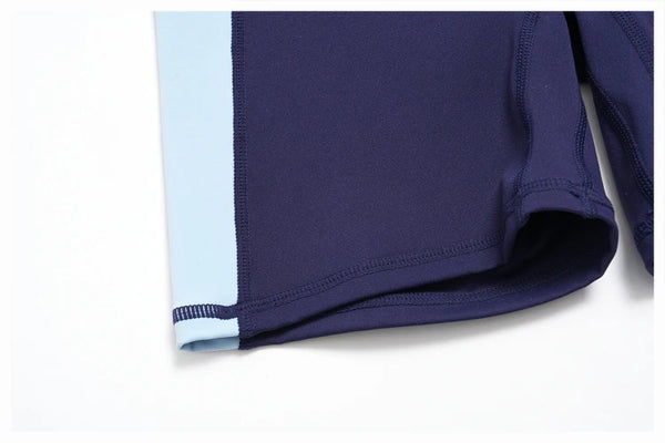 SPARK High Waist Color Block Peach Lift Butt Yoga Shorts ZC2567
