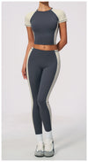 SPARK High Waist Color Block Peach Lift Butt Yoga Leggings ZC2567