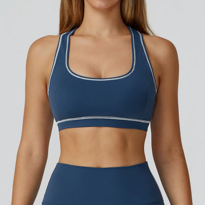 SPARK Contrast Color Brushed Yoga Bra ZC2036