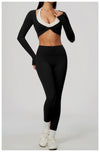 Spark Women's Long Sleeve Cropped Yoga Top ZC5529