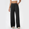 SPARK Women's Waffle Solid Color Wide Leg Pants YEL52569