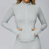 SPARK Brushed Long Sleeve Zip Pocket Jacket For Women ZC4510