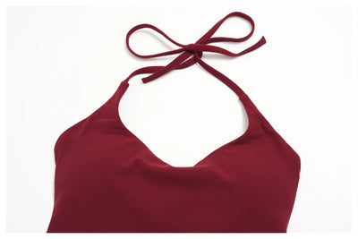 SPARK Women's Halter Neck Tie-Up Yoga Tank Top ZC5560