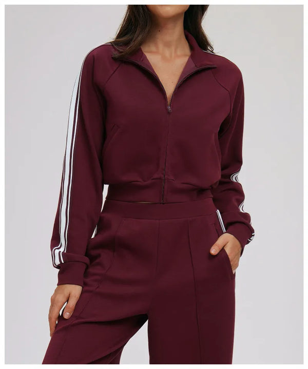 SPARK Color-blocked Athletic Sweatshirt Jacket ZC2519