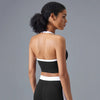 SPARK Contrast Color Halter Sports Bra DQ25091