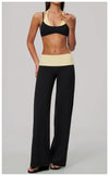 SPARK Women’s Color Block Fake Two-Piece Yoga Bra ZC2585