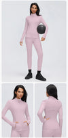 SPARK Women's Slim-Fit Zip-Up Yoga Jacket DQ26110