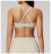 SPARK Women's Shockproof U-Neck Cross Back Yoga Sports Bra ZC5560