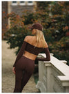 Spark Women's Long Sleeve Crop Top Yoga Shirt FNK881201