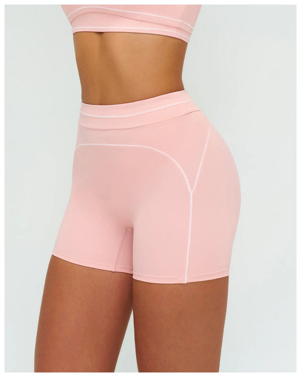 SPARK Contrast Color Folded High Waist Shorts ZC7028