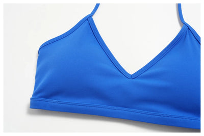 SPARK Women’s Sexy V-neck Halter Yoga Fitness Bra ZC9666
