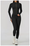 SPARK Women's New Slim-Fit Brushed Stretch Zip-Up Yoga Jacket ZC5529