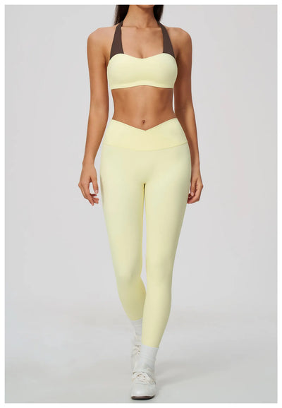 SPARK Women's Naked-Feel Cross Waist Yoga Leggings ZC2588