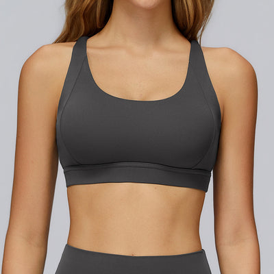 SPARK Cross Hollow Back Sports Bra for Running and Fitness ZC7011