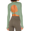 SPARK Ribbed Long Sleeve Yoga Tops MYCX204