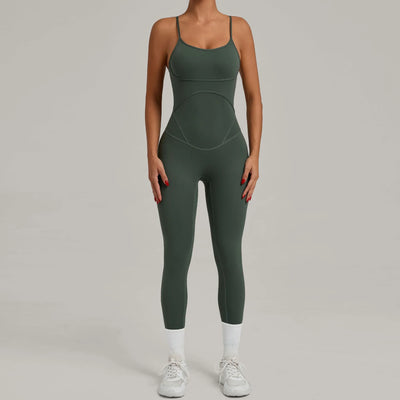 SPARK Cross Adjustable Shoulder Straps Fitness Jumpsuit QS0012
