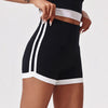 SPARK Contrast Color High Waist Yoga Shorts CY3234
