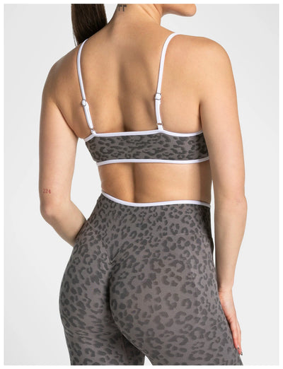 SPARK Seamless Leopard-print Yoga Fitness Bra RXW3006-2